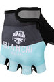 BIANCHI MILANO Cycling fingerless gloves - ALVIA - black/light blue