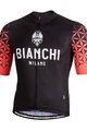 BIANCHI MILANO Cycling short sleeve jersey - PEDASO - pink/black