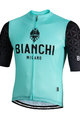 BIANCHI MILANO Cycling short sleeve jersey - PEDASO - black/blue