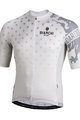 BIANCHI MILANO Cycling short sleeve jersey - SAVIGNANO - beige/grey