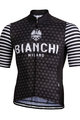 BIANCHI MILANO Cycling short sleeve jersey - DAVOLI - black/white
