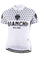 BIANCHI MILANO Cycling short sleeve jersey - CROSIA LADY - white/grey