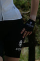 Bianchi Milano Cycling fingerless gloves - DIVOR - white/black