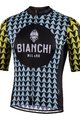 BIANCHI MILANO Cycling short sleeve jersey - MASSARI - yellow/light blue