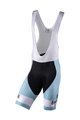 BIANCHI MILANO Cycling bib shorts - PELAU - black/light blue