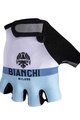 BIANCHI MILANO Cycling fingerless gloves - ENAS - white/light blue