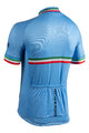 BIANCHI MILANO Cycling short sleeve jersey - ISALLE - blue