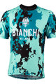 BIANCHI MILANO Cycling short sleeve jersey - POZZILLO MTB - green/black/blue