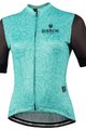BIANCHI MILANO Cycling short sleeve jersey - SOSIO LADY - green/black