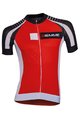 Cycling short sleeve jersey - MOODY - black/red/white