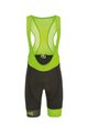 Cycling bib shorts - LEGEND - black/green