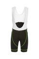 Cycling bib shorts - FLEX - black/white/green