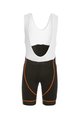 Cycling bib shorts - FLEX - white/orange/black