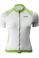 BIEMME Cycling short sleeve jersey - SHARP LADY - white/green