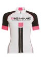Cycling short sleeve jersey - IDENTITY18 LADY - black/white/pink