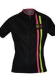 BIEMME Cycling short sleeve jersey - ITEM TWO LADY - yellow/black/pink