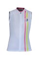 Cycling sleeveless jersey - ITEM TWO LADY - pink/white/yellow