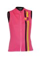 Cycling sleeveless jersey - ITEM TWO LADY - black/yellow/pink