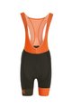 Cycling bib shorts - LEGEND LADY - black/orange