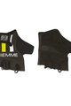 Cycling fingerless gloves - STRAPS - black/white/yellow