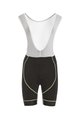 BIEMME Cycling bib shorts - FLEX LADY - black/green/white