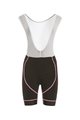Cycling bib shorts - FLEX LADY - white/black/pink