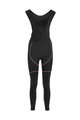 BIEMME Cycling long bib trousers - FLEX LADY WINTER - black/pink