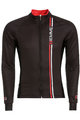 Cycling winter long sleeve jersey - BLADE WINTER - black/red
