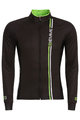Cycling winter long sleeve jersey - BLADE WINTER - green/black