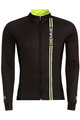BIEMME Cycling winter long sleeve jersey - BLADE WINTER - yellow/black