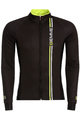 Cycling winter long sleeve jersey - BLADE WINTER - yellow/black