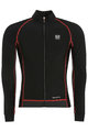 Cycling winter long sleeve jersey - FLEX WINTER  - black/red