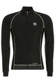 BIEMME Cycling winter long sleeve jersey - FLEX WINTER  - black/green