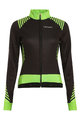 BIEMME Cycling winter long sleeve jersey - SHARP LADY WINTER - black/green