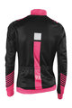 BIEMME Cycling winter long sleeve jersey - SHARP LADY WINTER - black/pink