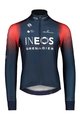 BIORACER Cycling winter long sleeve jersey - INEOS GRENADIERS '22 - blue/red