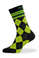 BIOTEX Cyclingclassic socks - JACQUARD - yellow/black