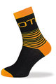 BIOTEX Cyclingclassic socks - LINES - orange/black