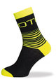 BIOTEX Cyclingclassic socks - LINES - black/yellow