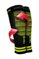 BIOTEX Cycling knee-length leg warmers - RACE & RECOVERY - black/yellow