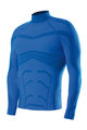 BIOTEX Cycling long sleeve t-shirt - POWERFLEX WARM - blue