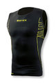 BIOTEX Cycling sleeve less t-shirt - SEAMLESS - black/yellow