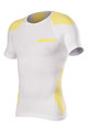 BIOTEX Cycling short sleeve t-shirt - BIOFLEX RAGLAN - white/yellow