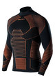 BIOTEX Cycling long sleeve t-shirt - ICEBREAK - black/orange