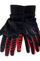 BIOTEX Cycling long-finger gloves - SUPERWARM - red/black