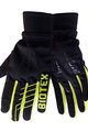 BIOTEX Cycling long-finger gloves - SUPERWARM - black/yellow