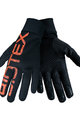 BIOTEX Cycling long-finger gloves - THERMAL TOUCH GEL - orange/black