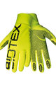 BIOTEX Cycling long-finger gloves - THERMAL TOUCH GEL - yellow/black