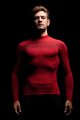 BIOTEX Cycling long sleeve t-shirt - 3D TURTLENECK - red