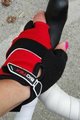 BIOTEX Cycling fingerless gloves - SUMMER - red/black